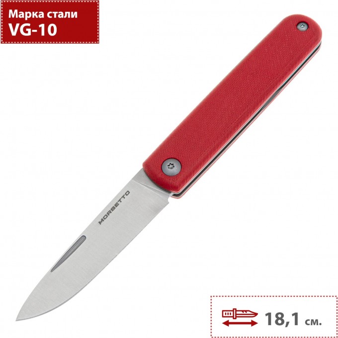 Складной нож MR.BLADE MORSETTO MB380-VG10/G10RD Складной нож MR.BLADE MORSETTO MB380-VG10/G10RD